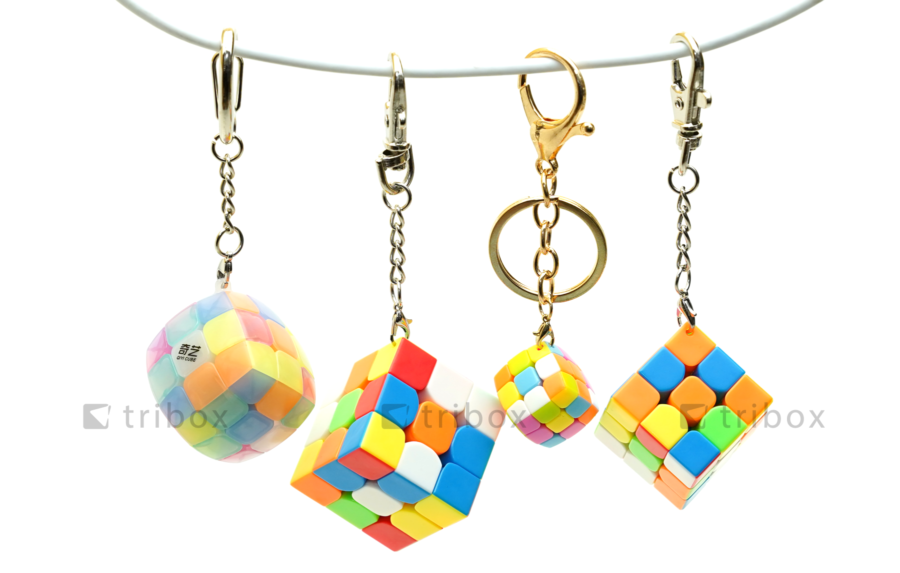 triboxストア / YJ Pillowed 3x3x3 Keychain 2.0cm Stickerless triboxストア / YJ Pillowed 3x3x3 Keychain 2.0cm Stickerless